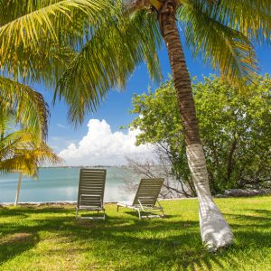 Vacation on tropical lake Nichupte lagoon, Cancun