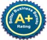 Rated A+ by the BBB